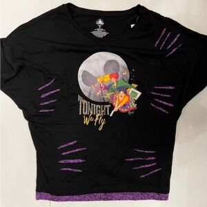 NWT Disney Parks tonight we fly Sanderson sisters black purple top 3XL